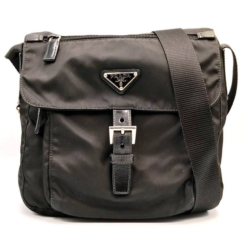 PRADA Shoulder Bag Black Nero Black Crossbody